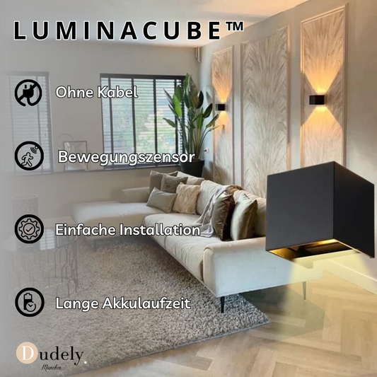 LuminaCube™ – Kabellose LED-Wandlampe mit Bewegungssensor