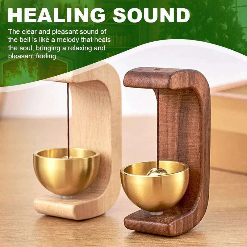 HarmonieGlocke – Charmante C-förmige Holz-Windglocke mit beruhigendem Klang