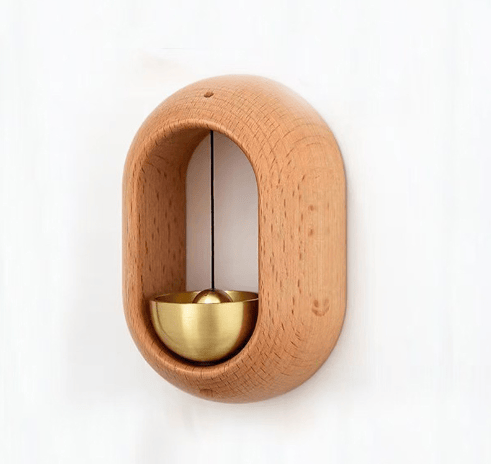 HarmonieGlocke – Charmante C-förmige Holz-Windglocke mit beruhigendem Klang