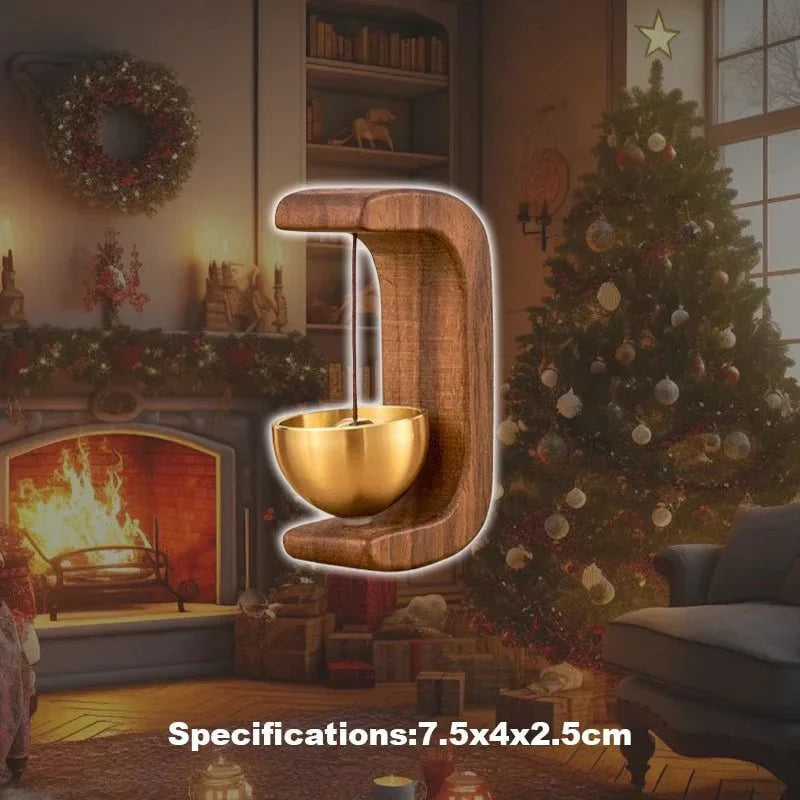 HarmonieGlocke – Charmante C-förmige Holz-Windglocke mit beruhigendem Klang