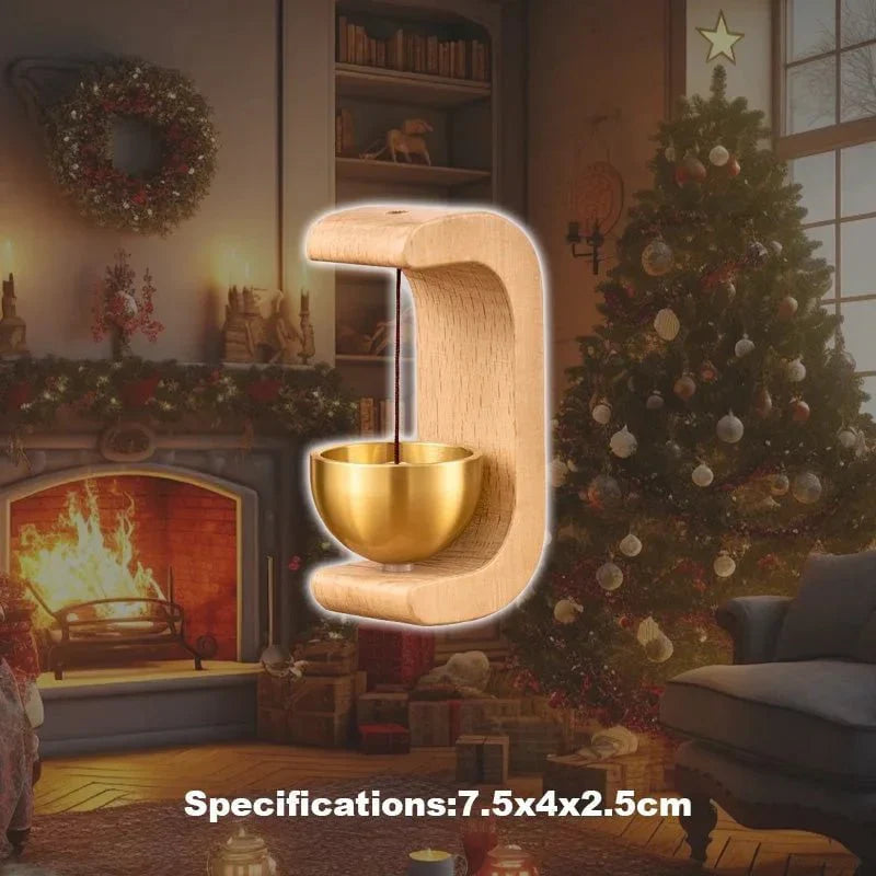 HarmonieGlocke – Charmante C-förmige Holz-Windglocke mit beruhigendem Klang