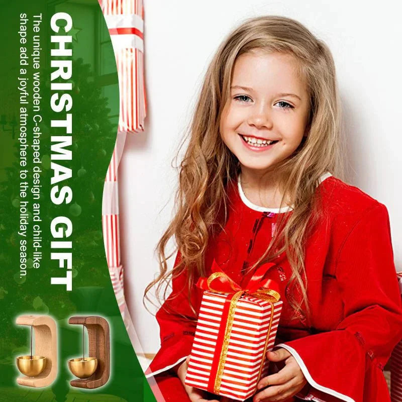 HarmonieGlocke – Charmante C-förmige Holz-Windglocke mit beruhigendem Klang