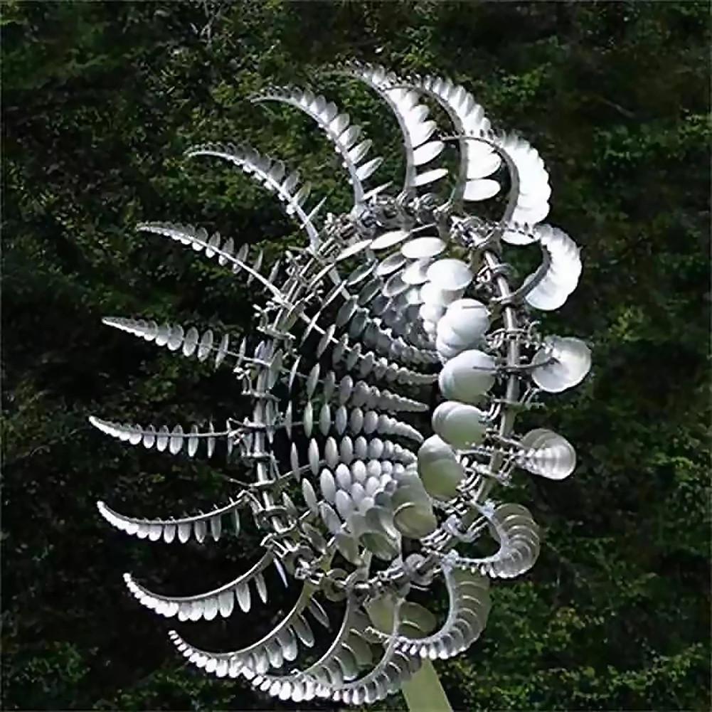 BreezyMetal Charm – Magische Windmühle aus Metall für den Garten
