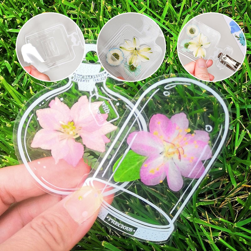 EverBloom Getrocknete Blumen Lesezeichen Set