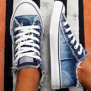 Comelyy Mode Allround-Casual-Flachschuhe aus Canvas
