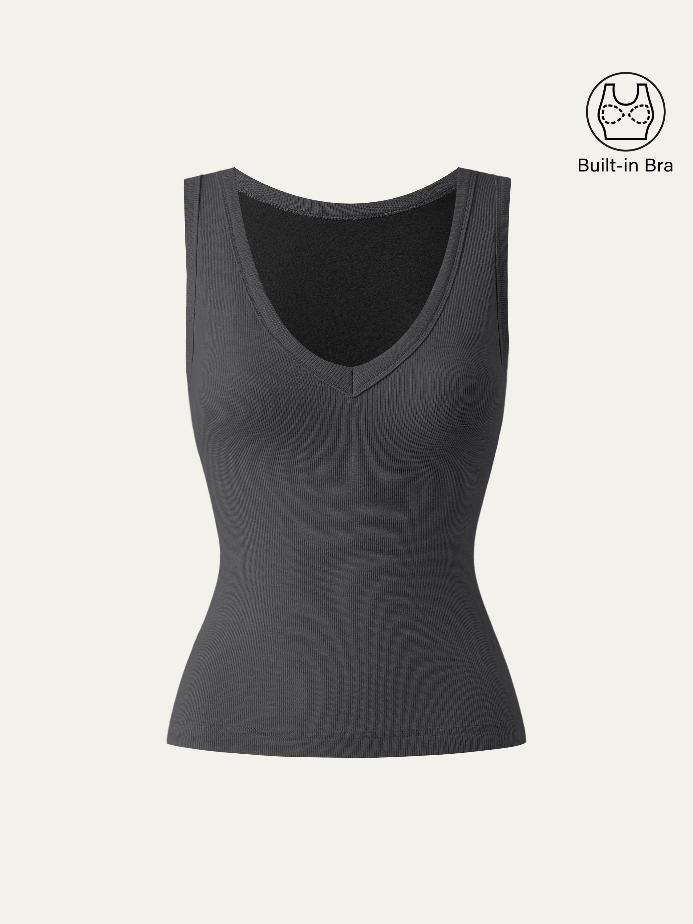 Dehnbare V-Ausschnitt Baumwoll Neue Luftige Brami Tanktop