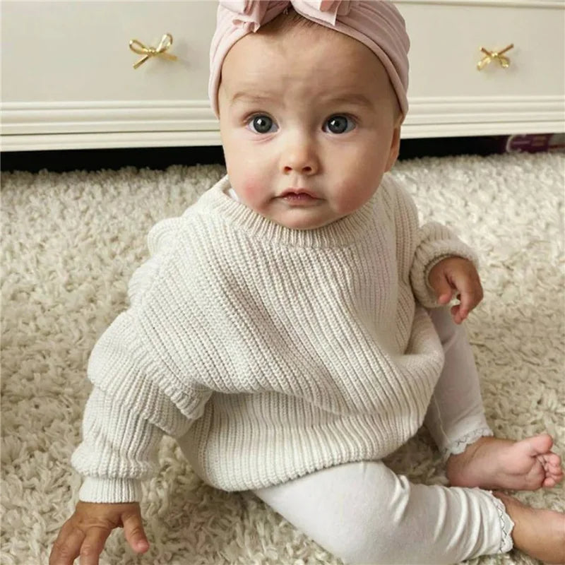 Pull pour enfants en tricot vague