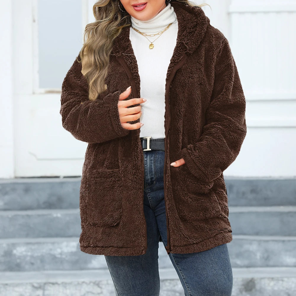 Manteau oversize à capuche