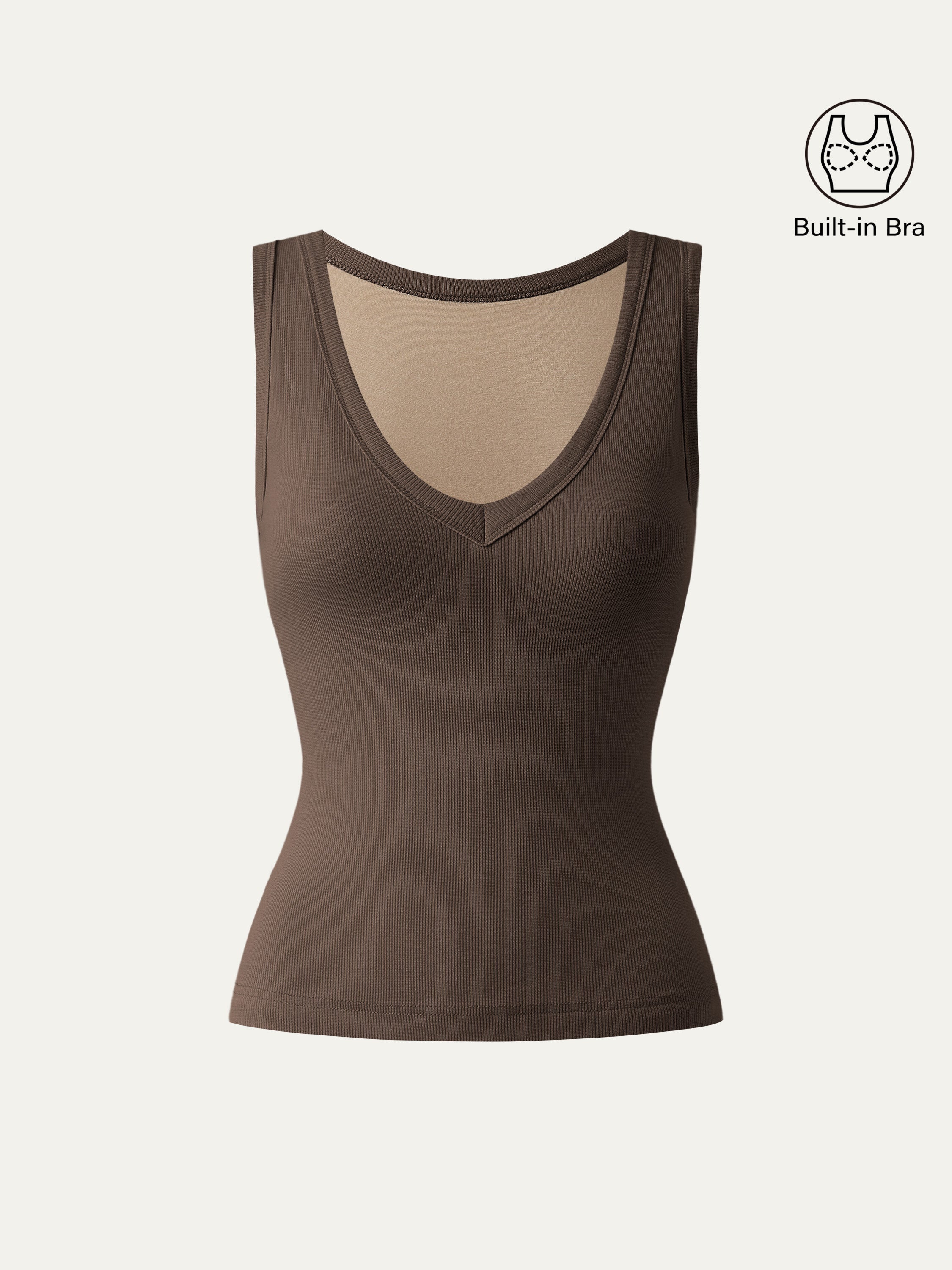 Dehnbare V-Ausschnitt Baumwoll Neue Luftige Brami Tanktop