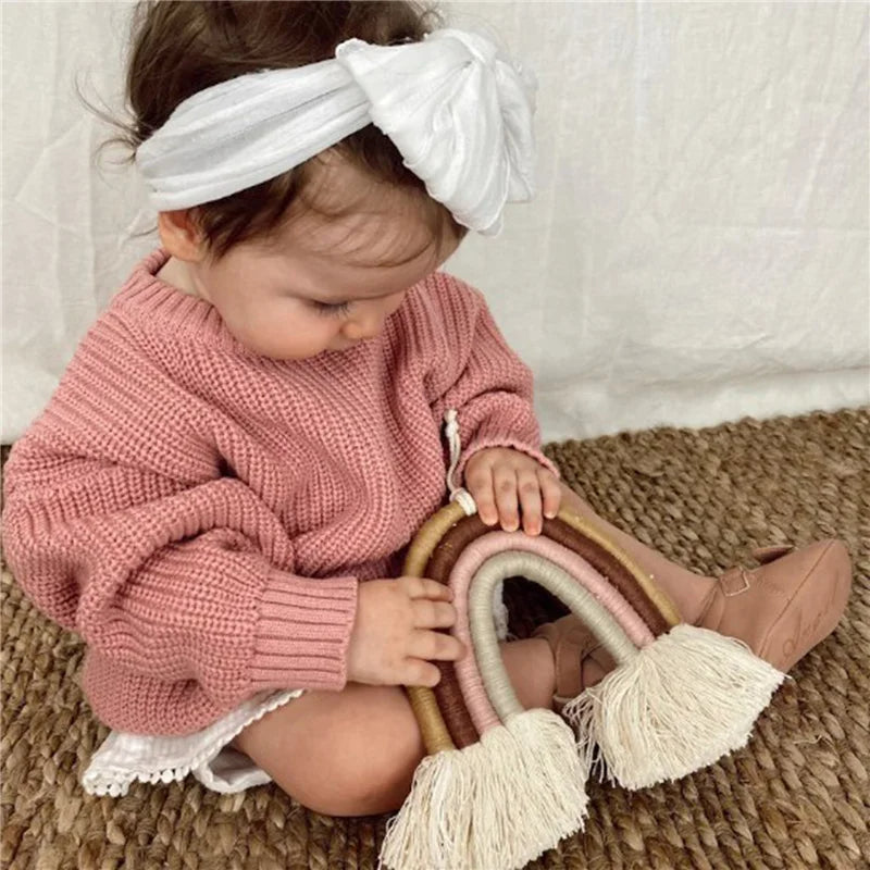 Pull pour enfants en tricot vague