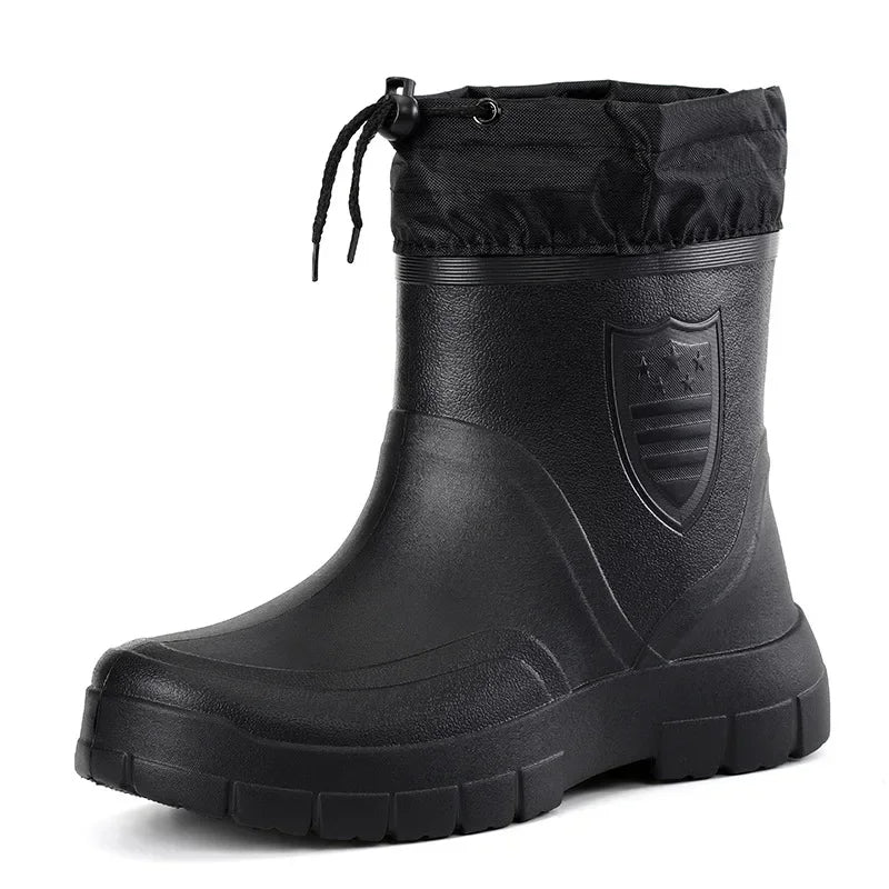 Bottes de pluie en coton pour le vent d'hiver