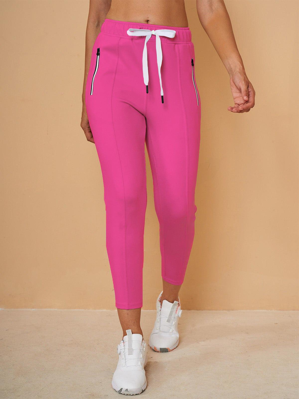 Basic Joggingcaprihosen mit Kordelzug