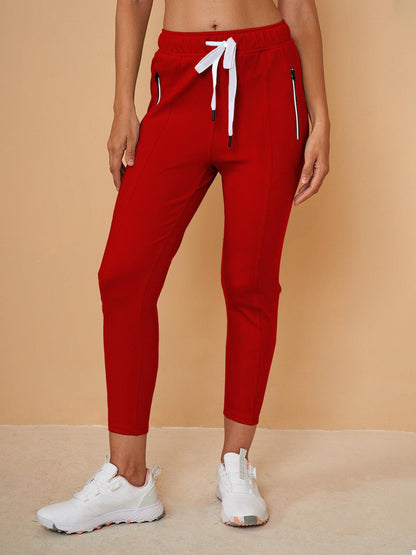 Basic Joggingcaprihosen mit Kordelzug