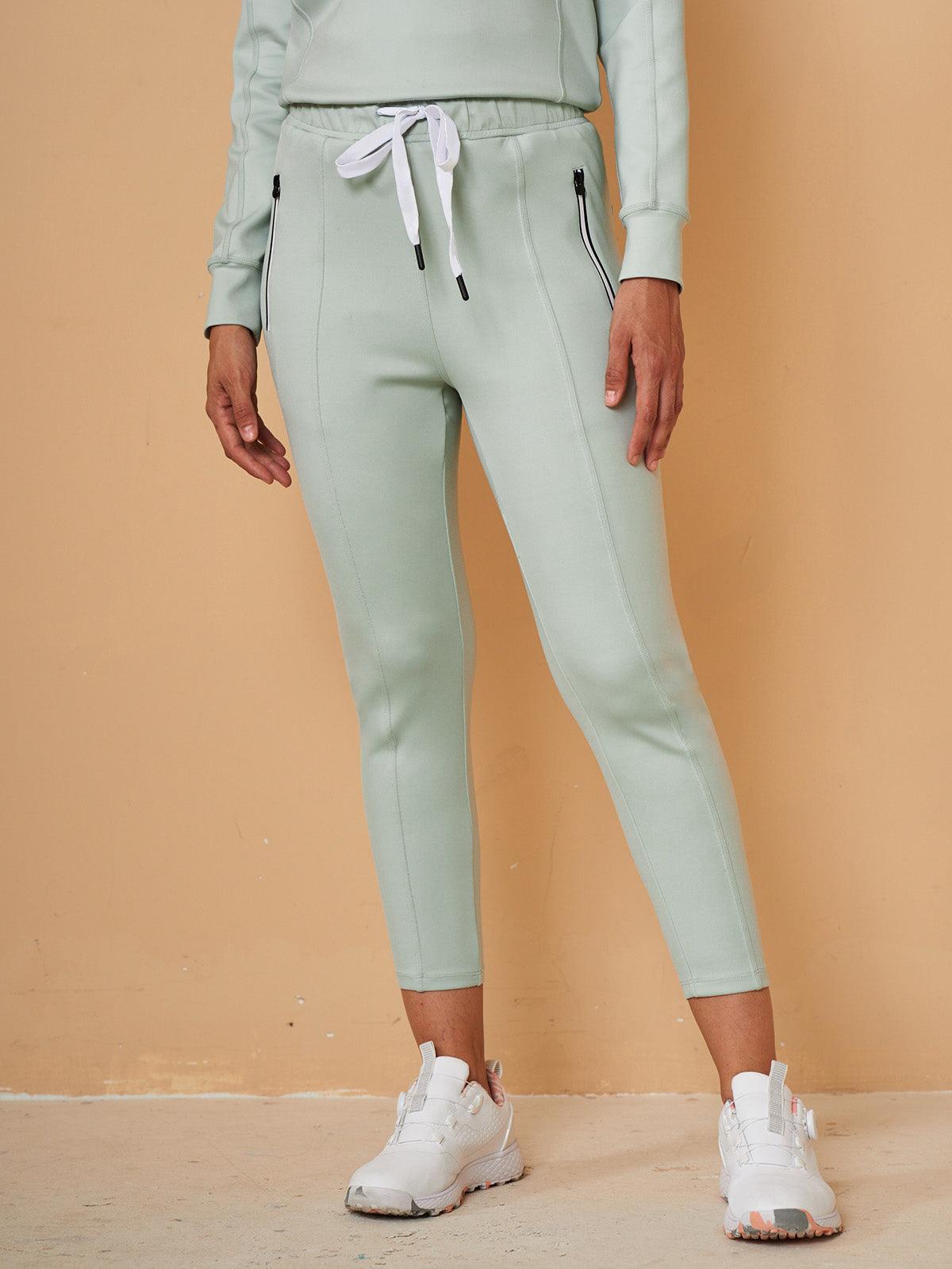 Basic Joggingcaprihosen mit Kordelzug