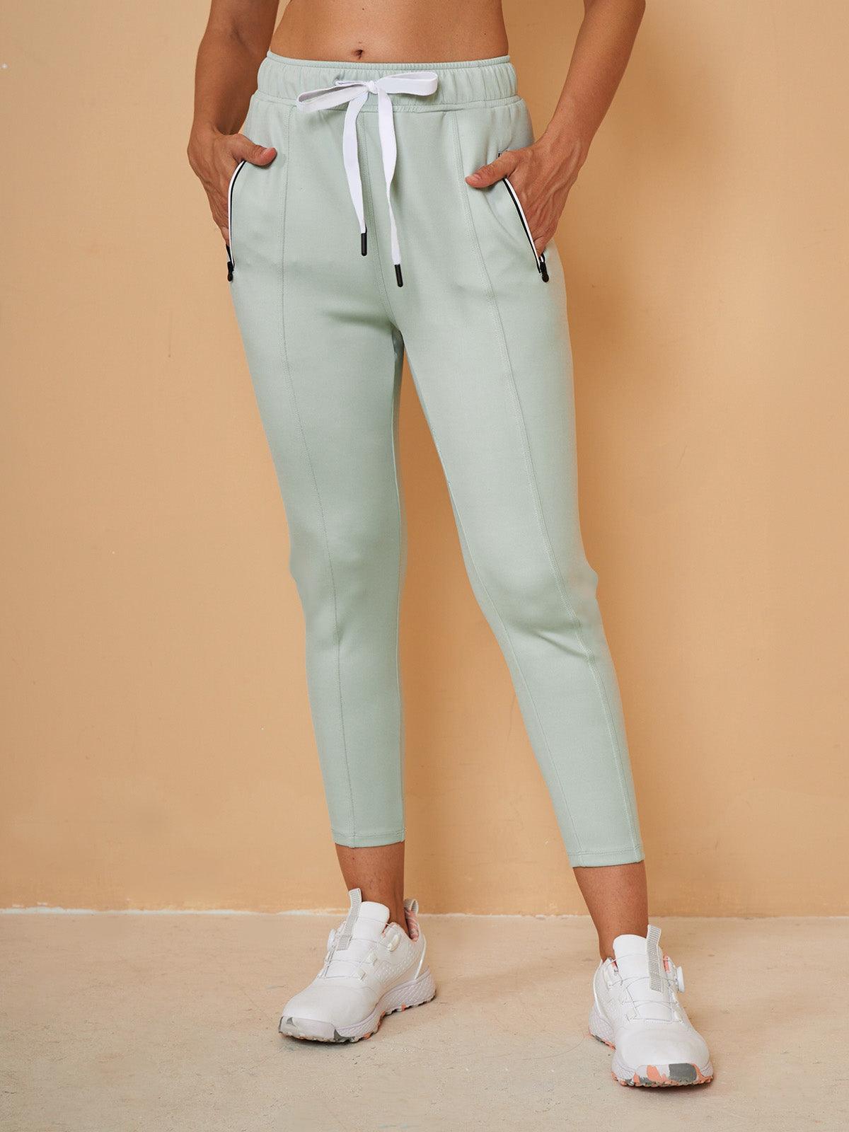 Basic Joggingcaprihosen mit Kordelzug