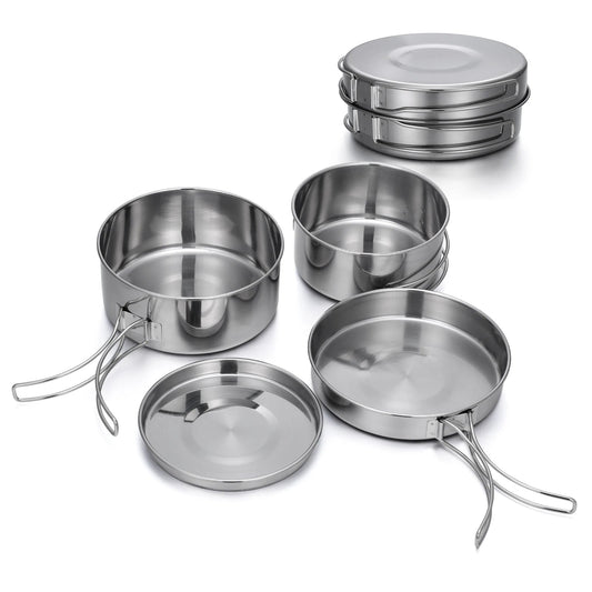 Edelstahl Camping Kochgeschirr-Set