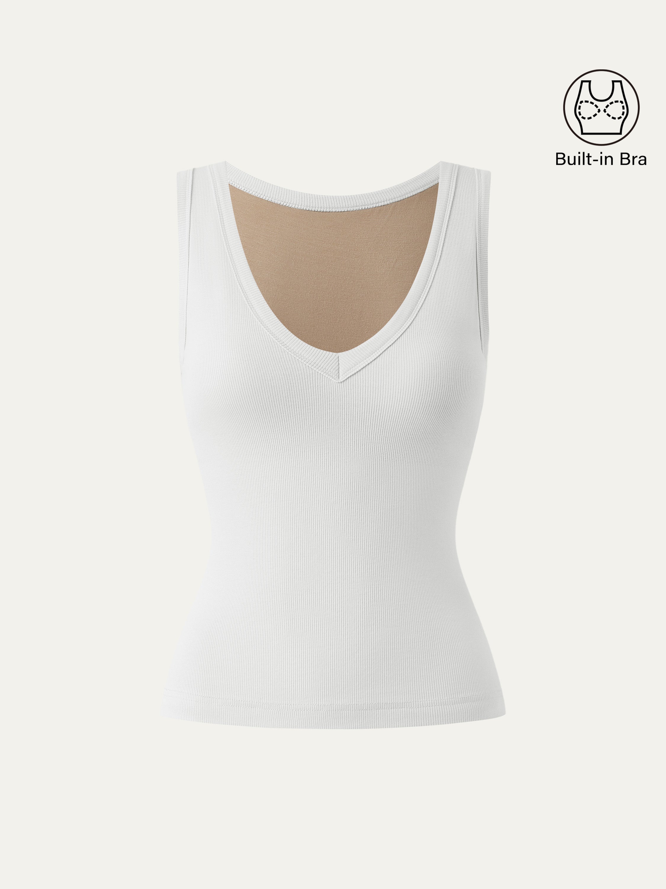 Dehnbare V-Ausschnitt Baumwoll Neue Luftige Brami Tanktop