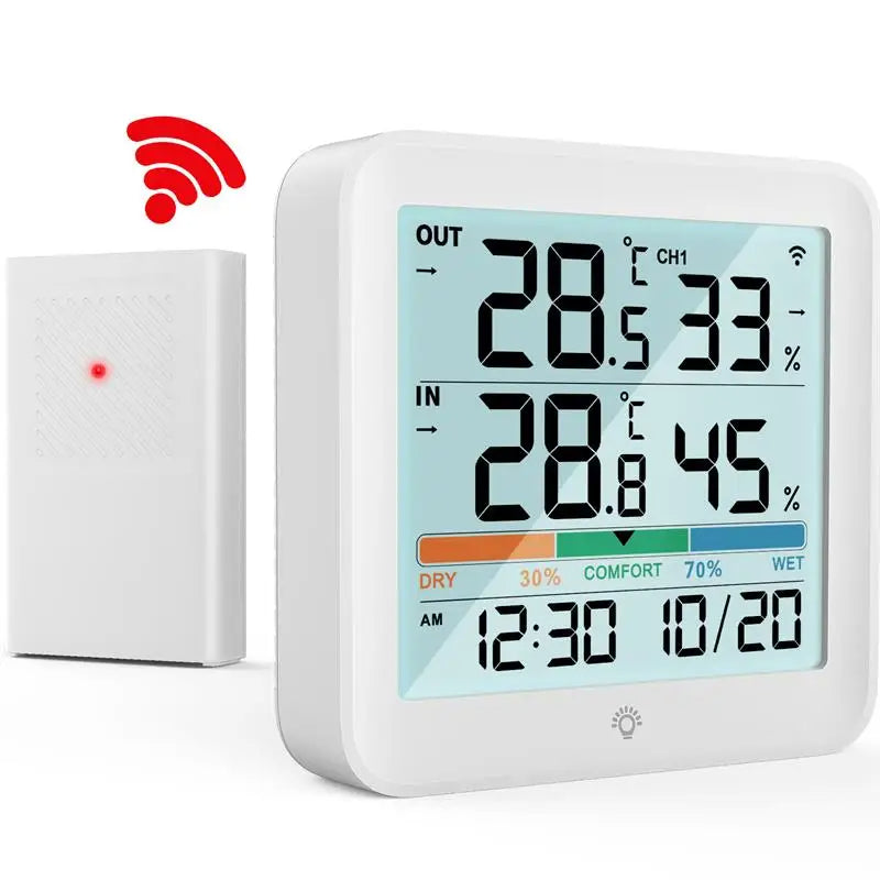 Thermomètre et hygromètre numériques LCD