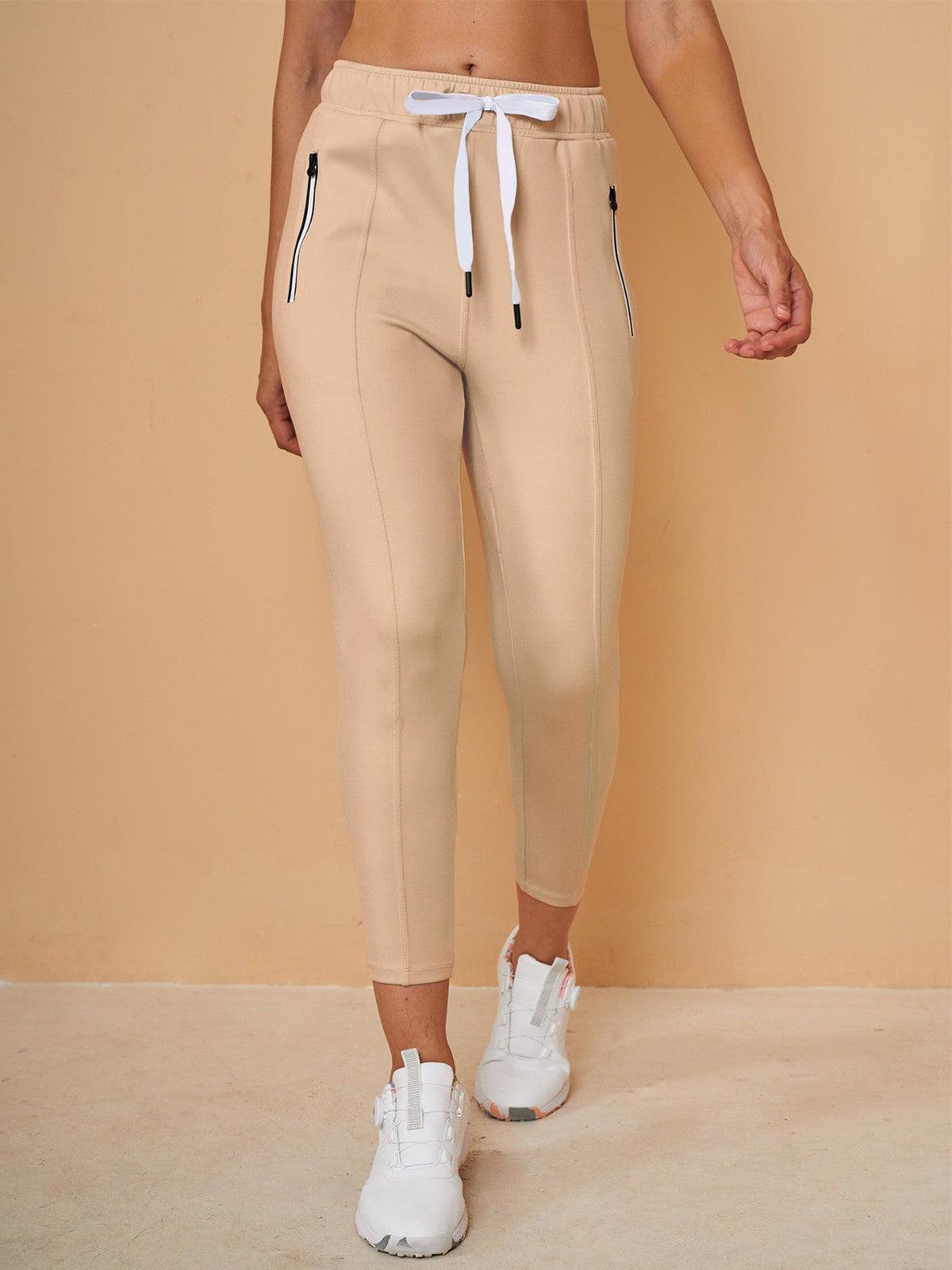 Basic Joggingcaprihosen mit Kordelzug