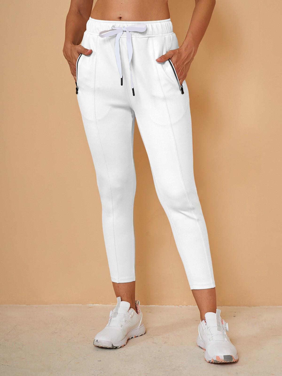 Basic Joggingcaprihosen mit Kordelzug