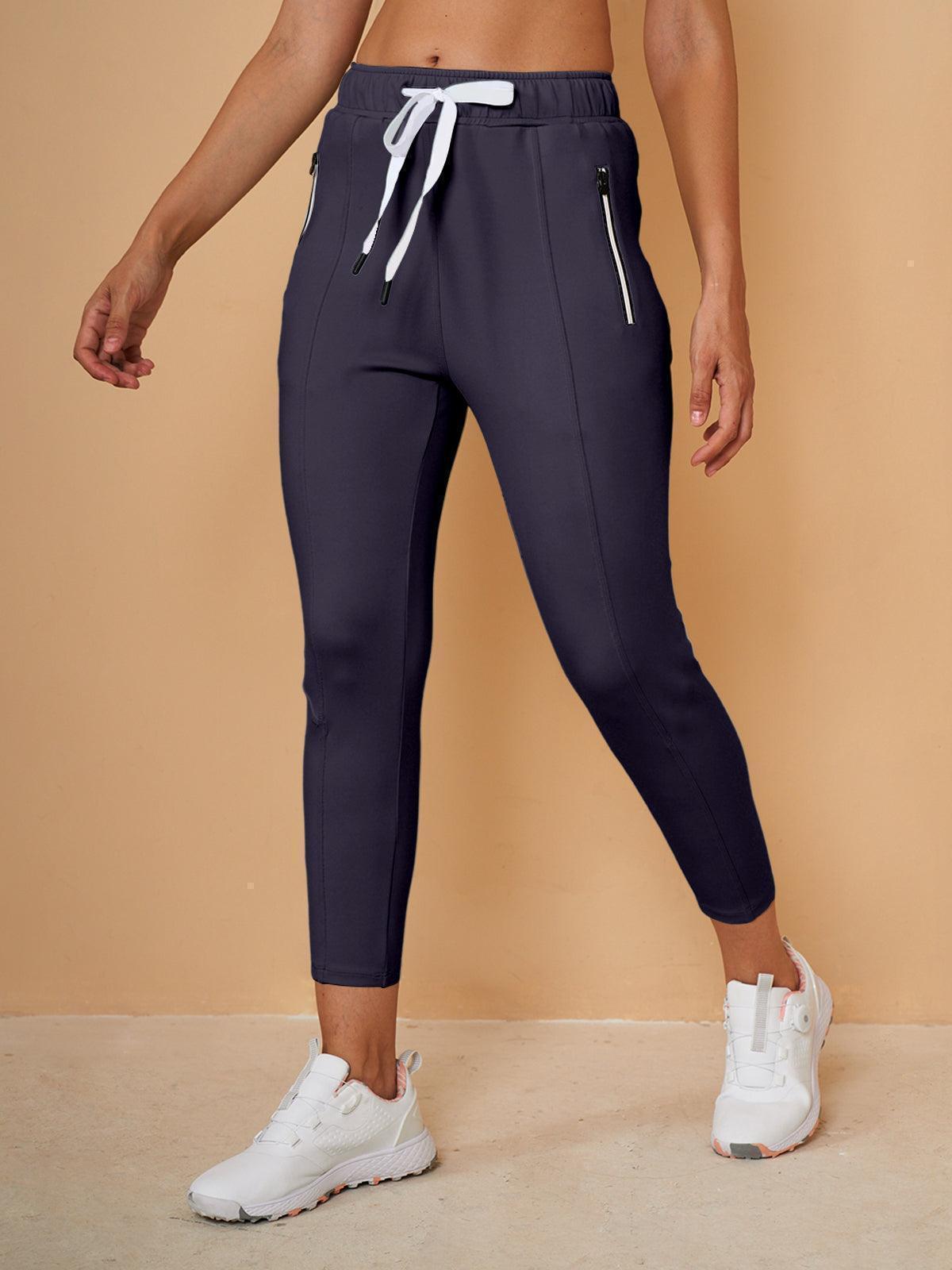 Basic Joggingcaprihosen mit Kordelzug