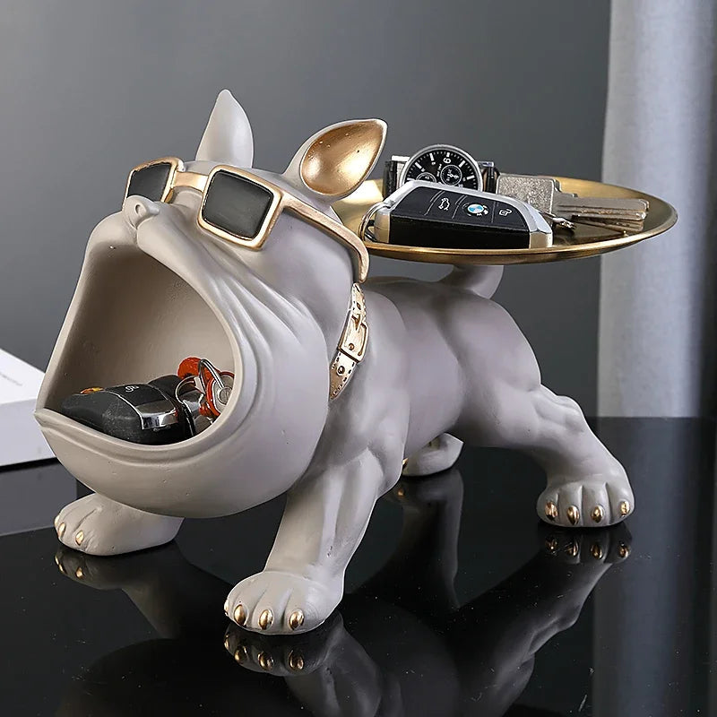 Boîte de rangement figurine bouledogue