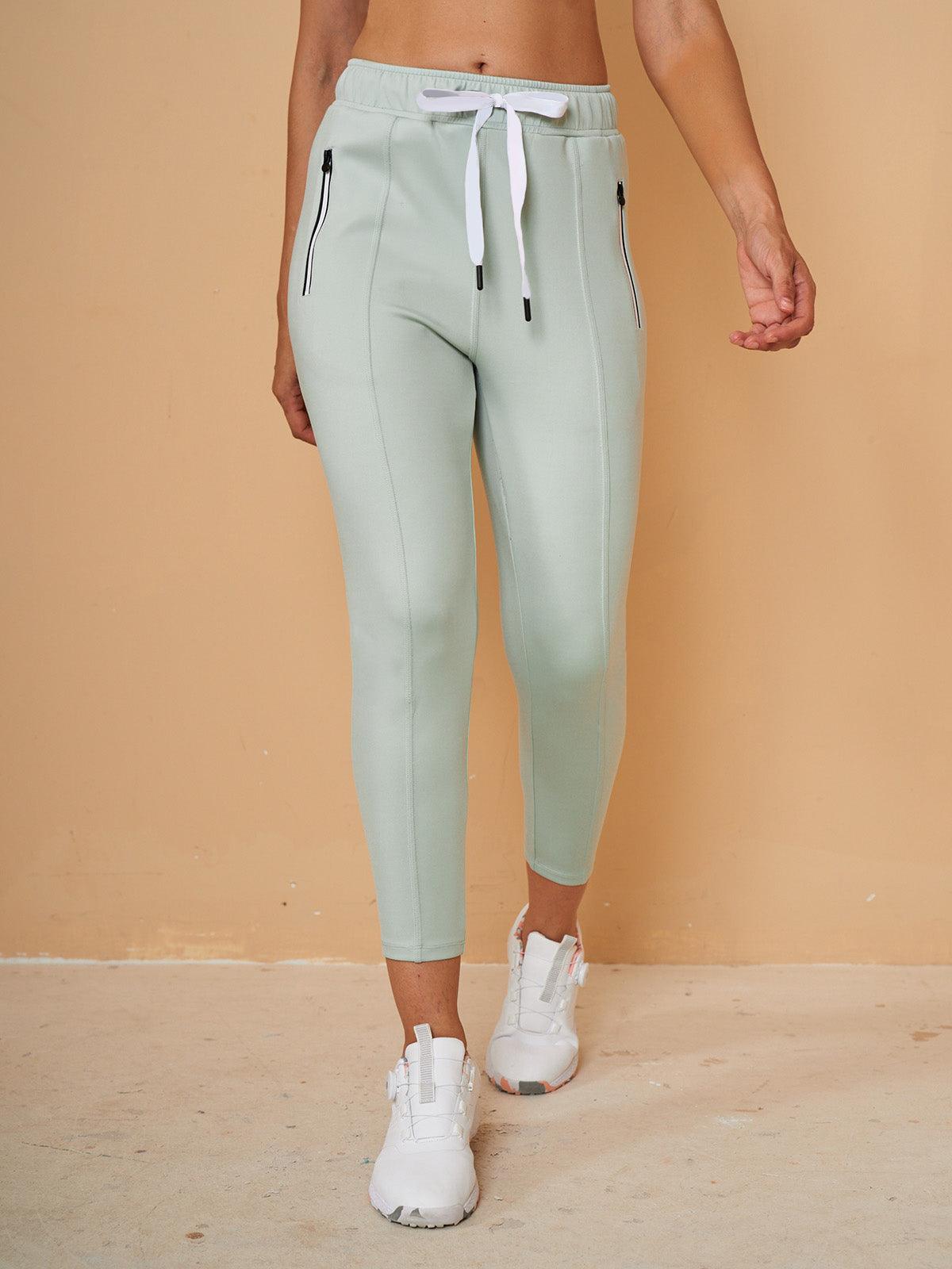 Basic Joggingcaprihosen mit Kordelzug