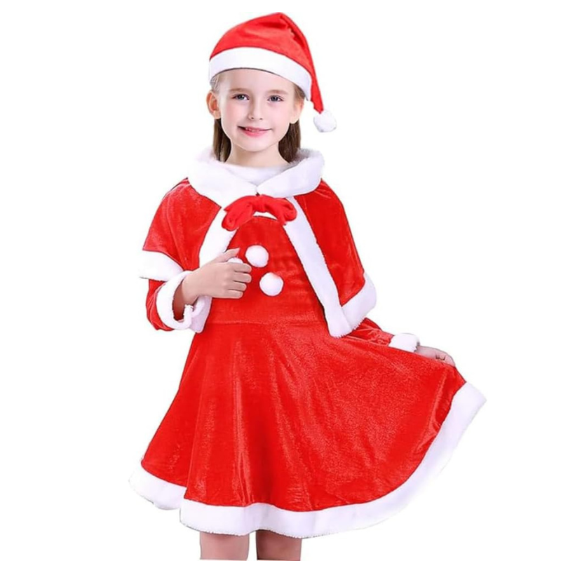 Costume de cosplay des enfants du Père Noël