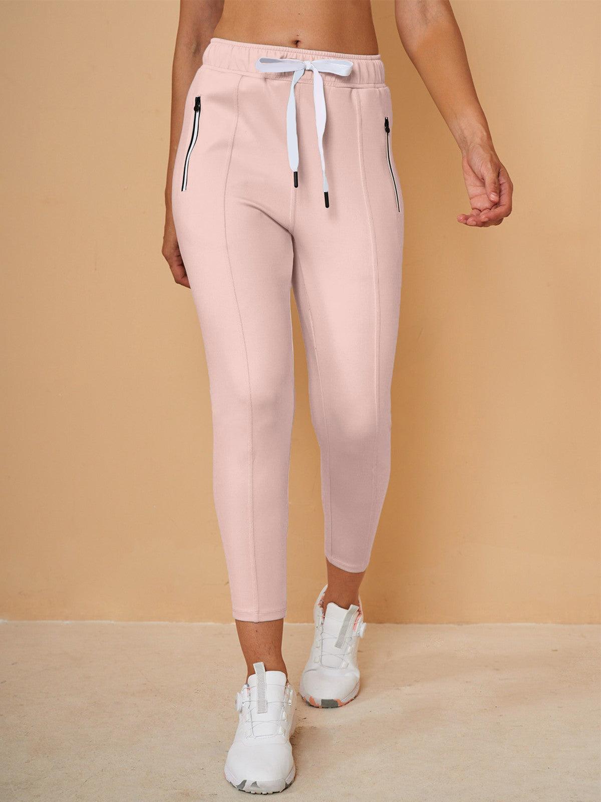Basic Joggingcaprihosen mit Kordelzug