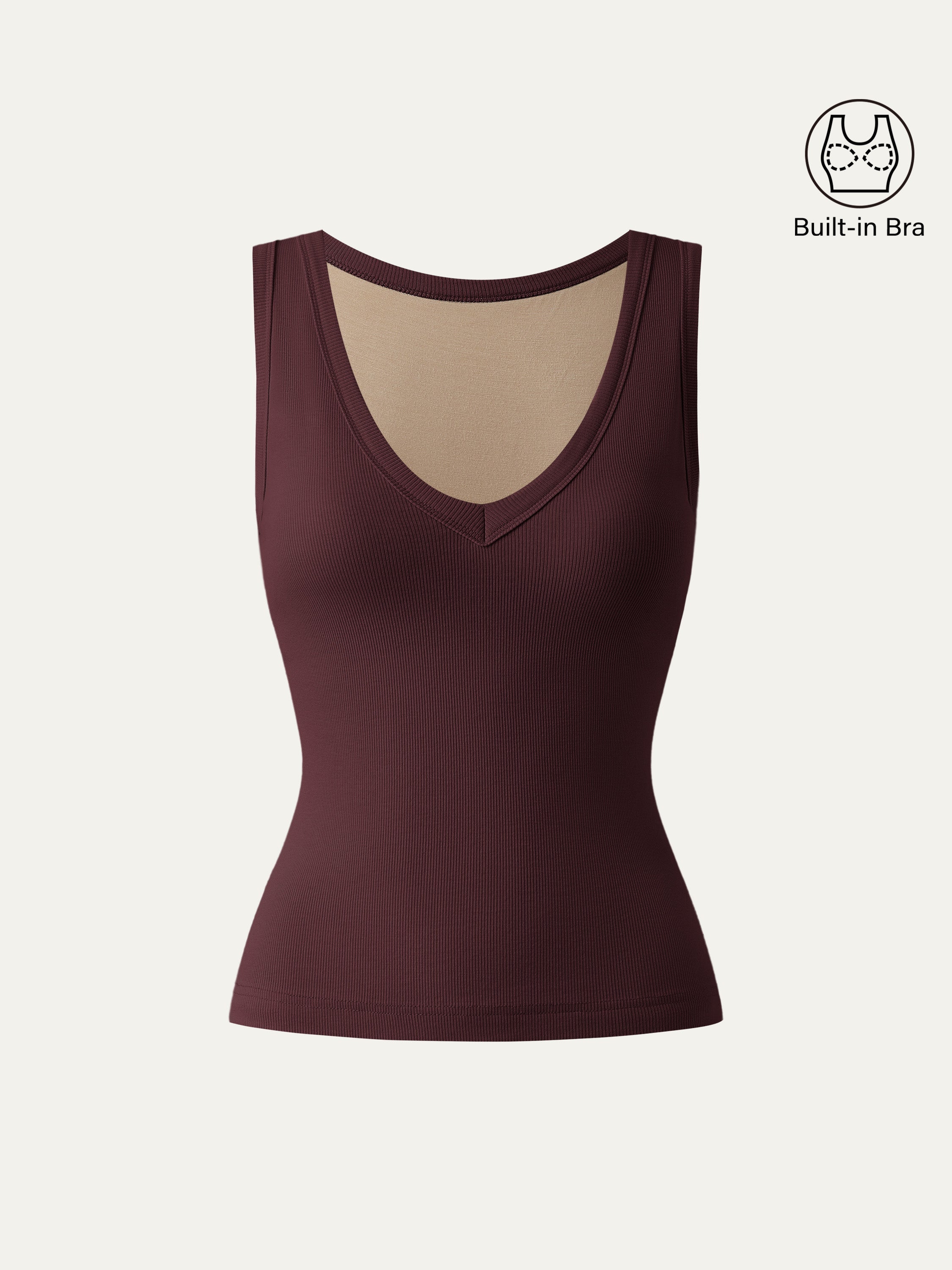 Dehnbare V-Ausschnitt Baumwoll Neue Luftige Brami Tanktop