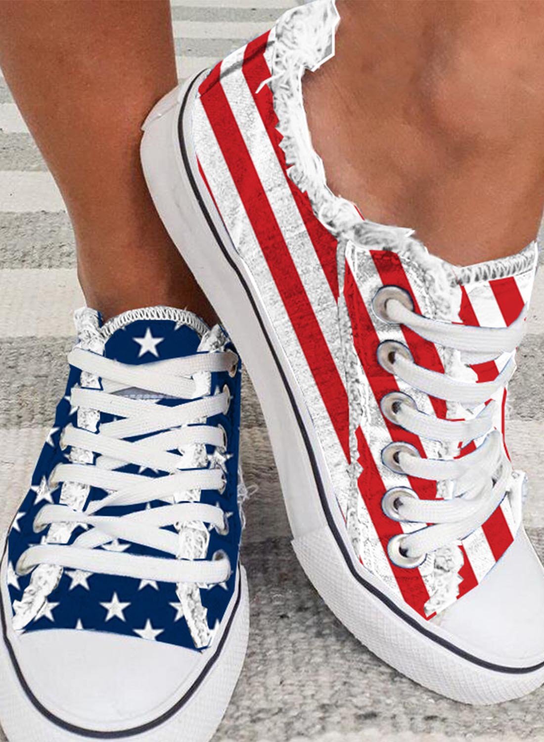 Comelyy Mode Allround-Casual-Flachschuhe aus Canvas