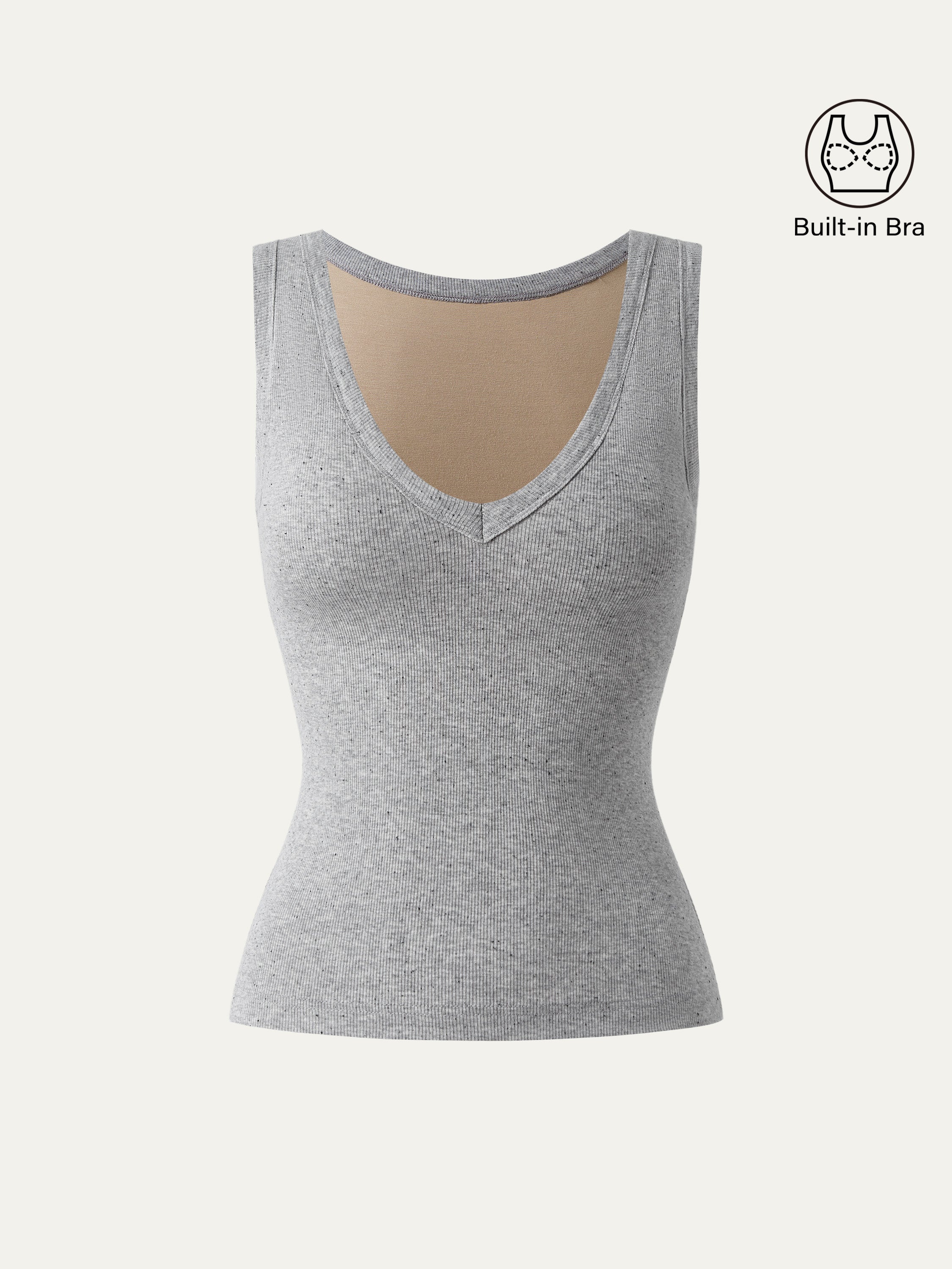Dehnbare V-Ausschnitt Baumwoll Neue Luftige Brami Tanktop