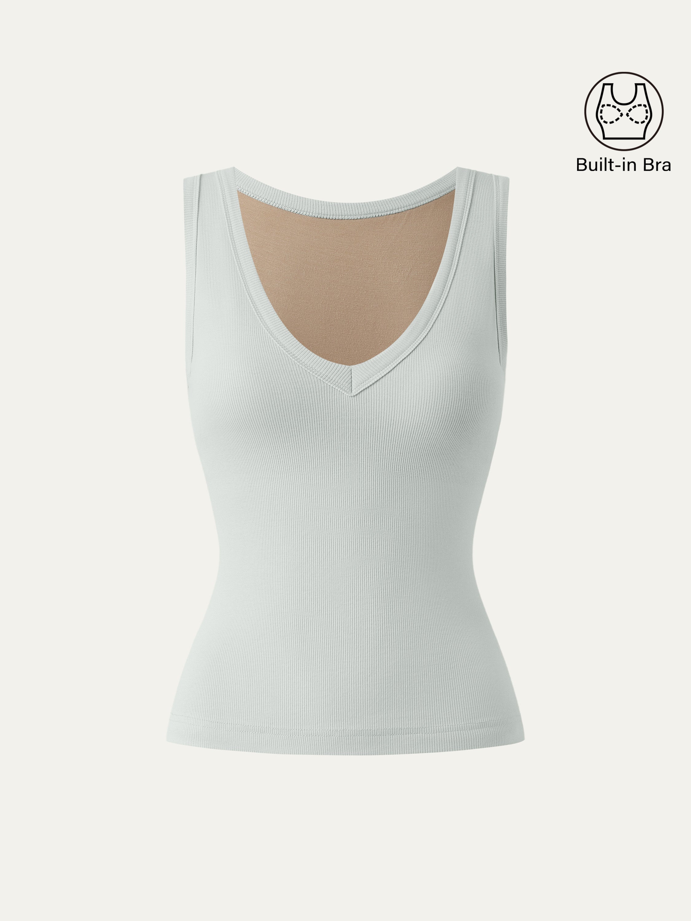 Dehnbare V-Ausschnitt Baumwoll Neue Luftige Brami Tanktop