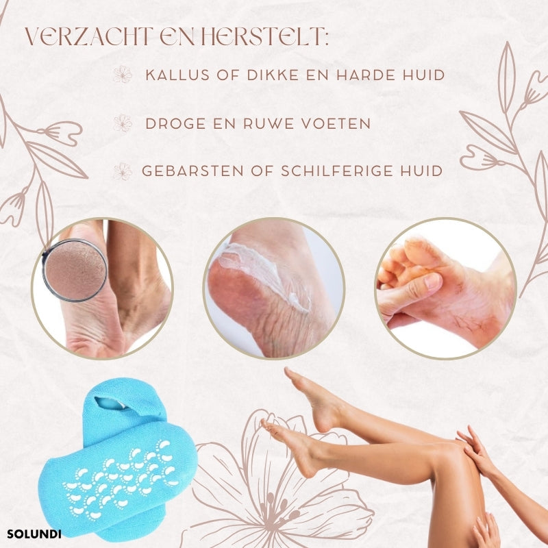 Chaussettes en gel hydratant