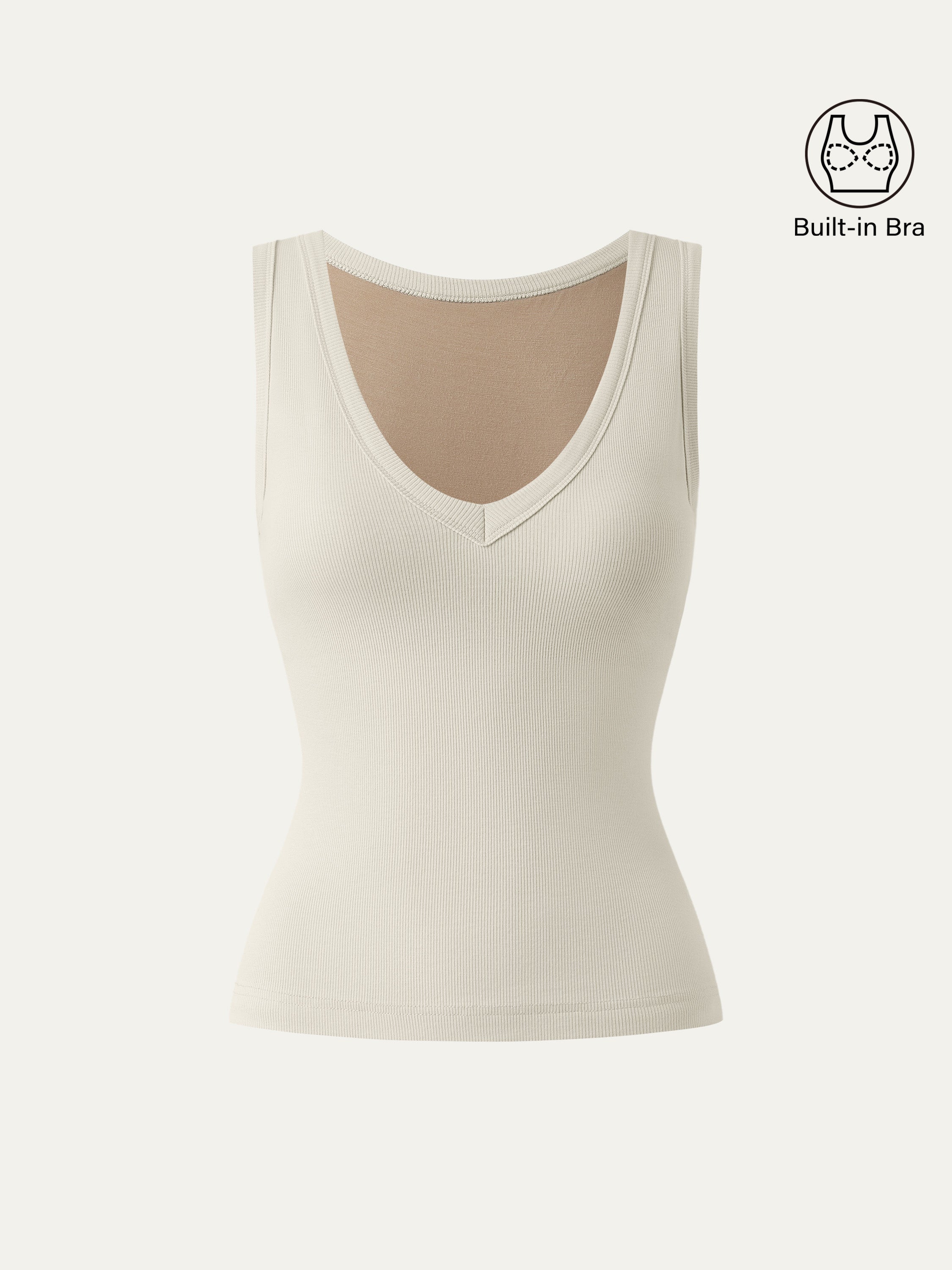 Dehnbare V-Ausschnitt Baumwoll Neue Luftige Brami Tanktop