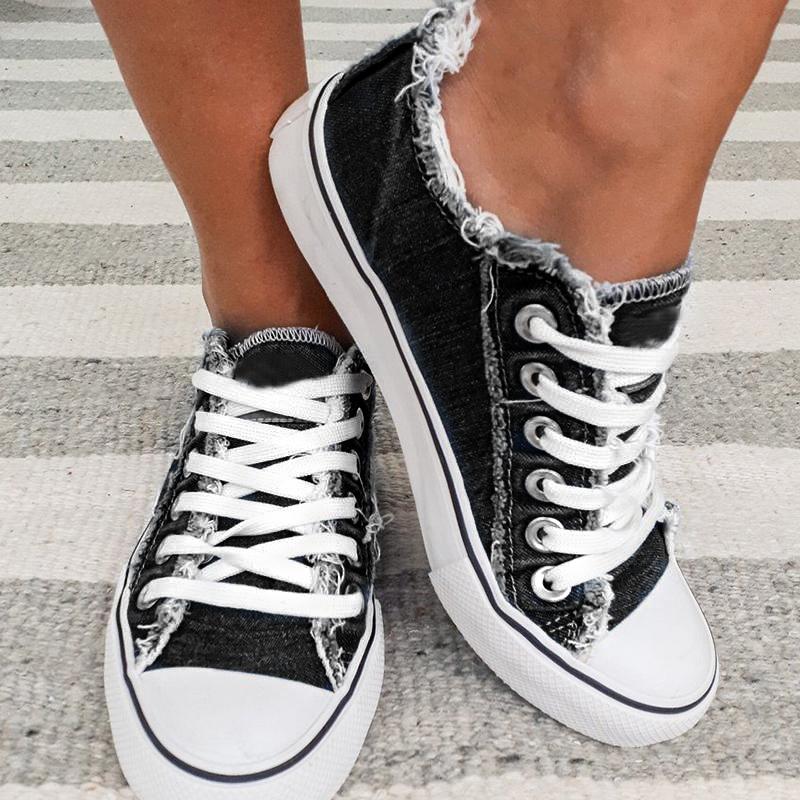 Comelyy Mode Allround-Casual-Flachschuhe aus Canvas