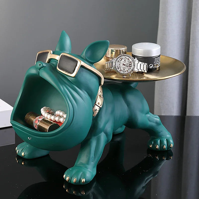 Boîte de rangement figurine bouledogue