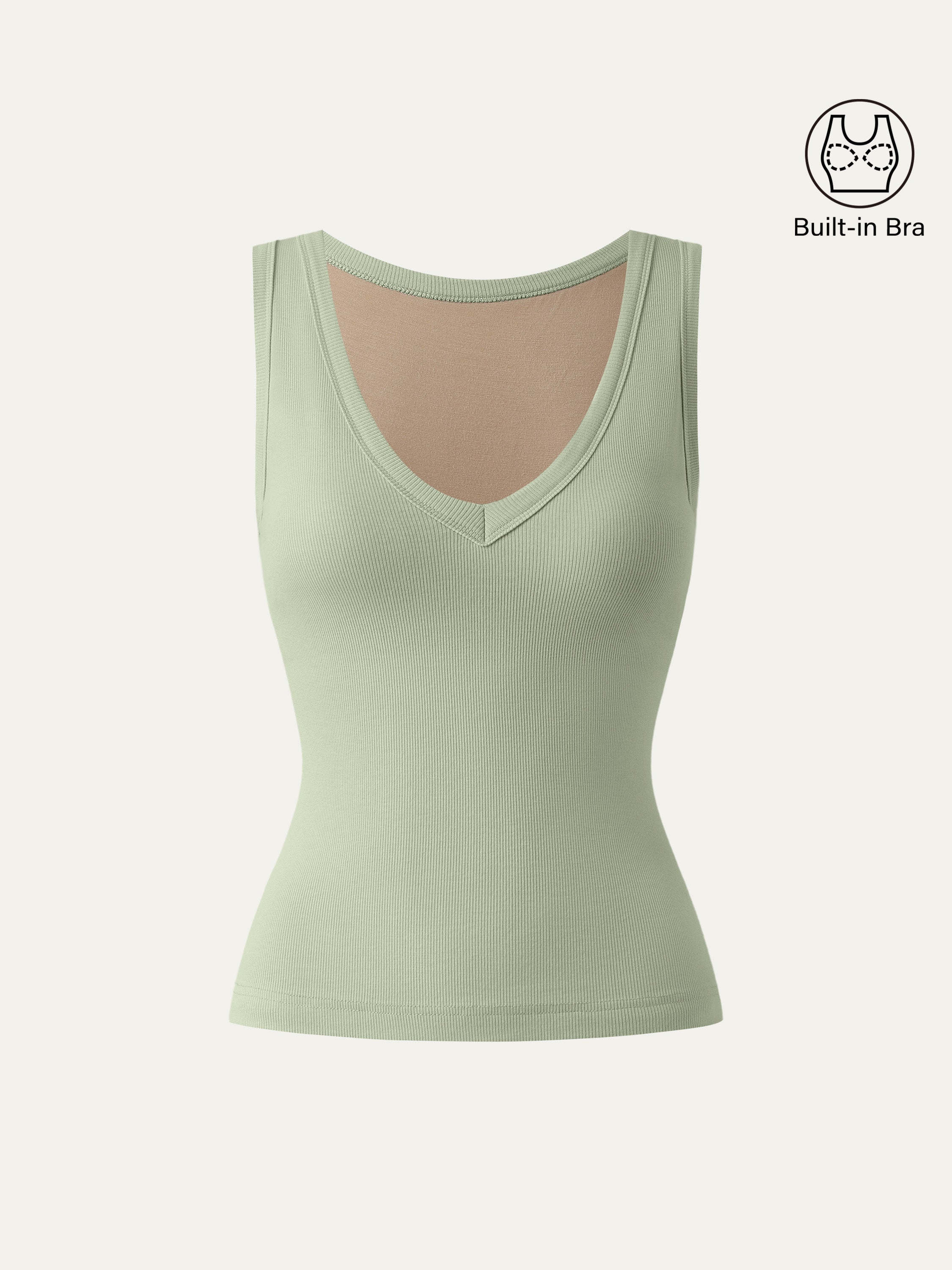 Dehnbare V-Ausschnitt Baumwoll Neue Luftige Brami Tanktop