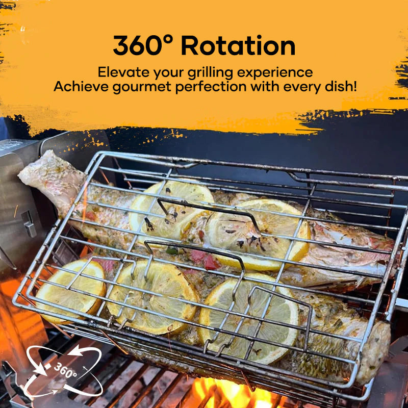 Automatischer Rotierender Grill aus Edelstahl