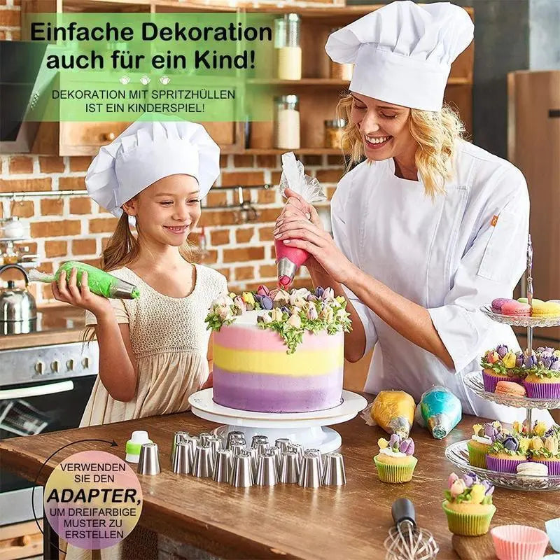 Backen Sie schöne und professionelle Kuchen