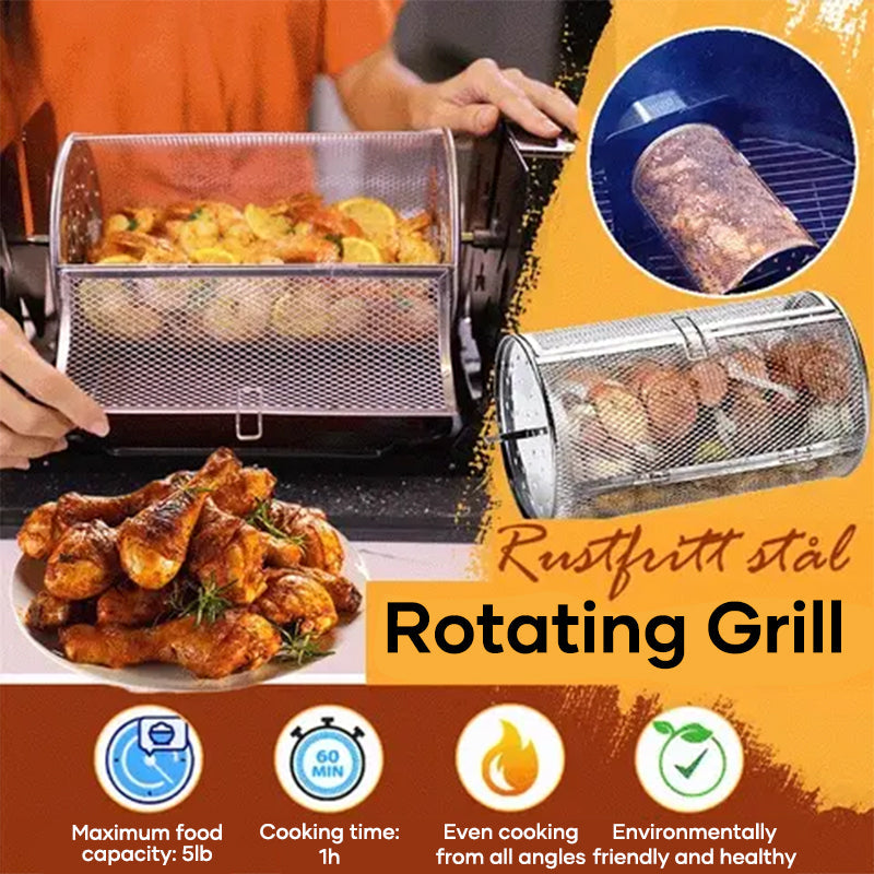 Automatischer Rotierender Grill aus Edelstahl