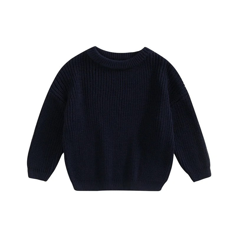 Pull pour enfants en tricot vague