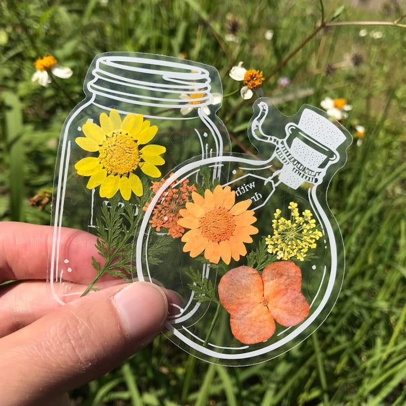 EverBloom Getrocknete Blumen Lesezeichen Set
