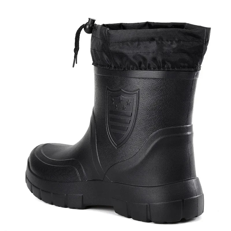 Bottes de pluie en coton pour le vent d'hiver