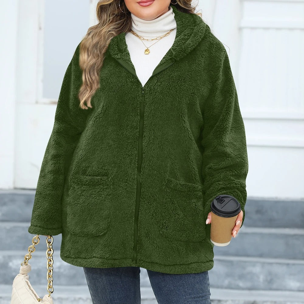 Manteau oversize à capuche