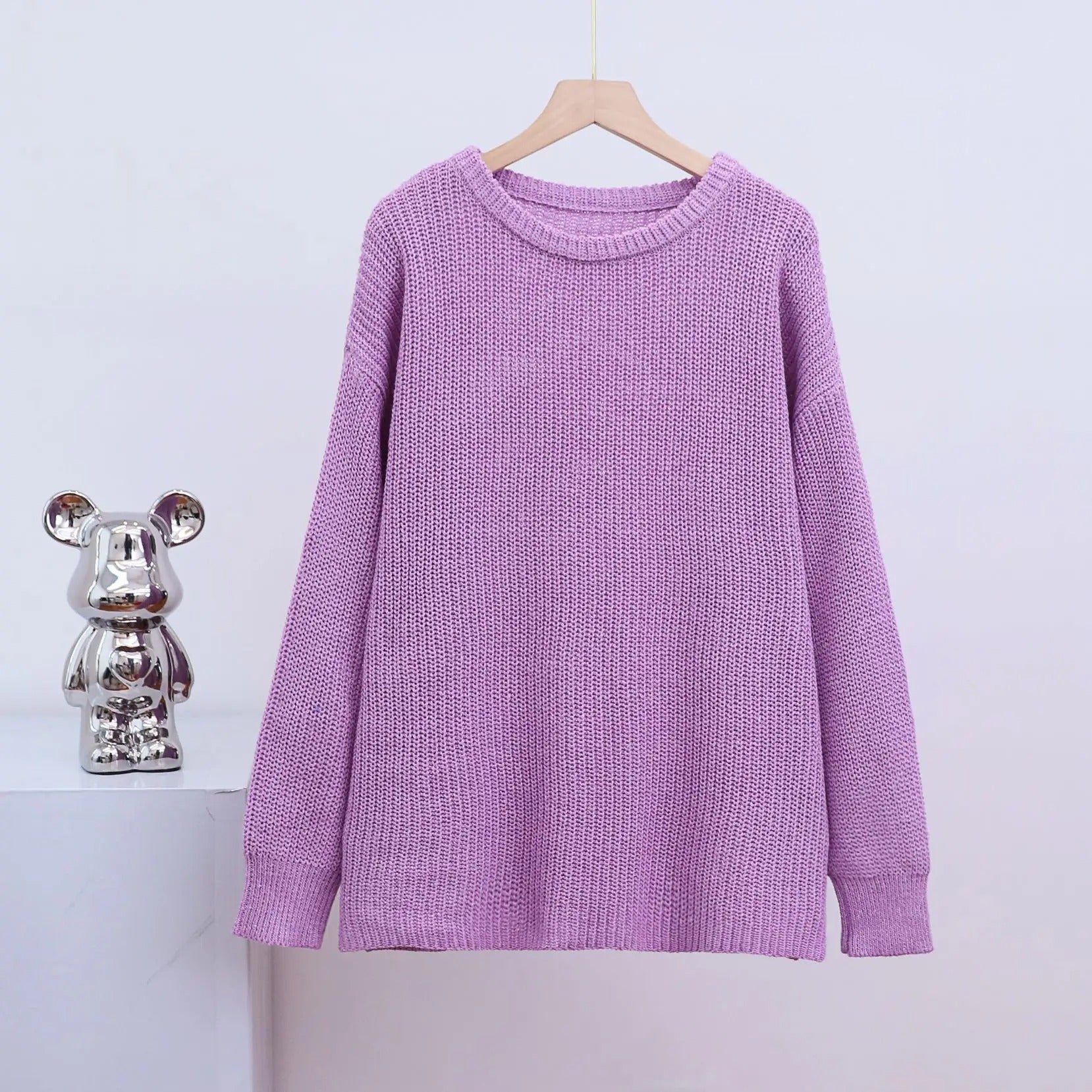 Pull tricoté oversize douillet