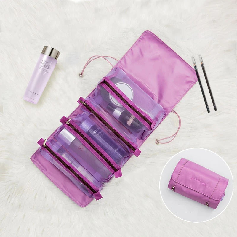 Sac de maquillage amovible et pliable 4 en 1