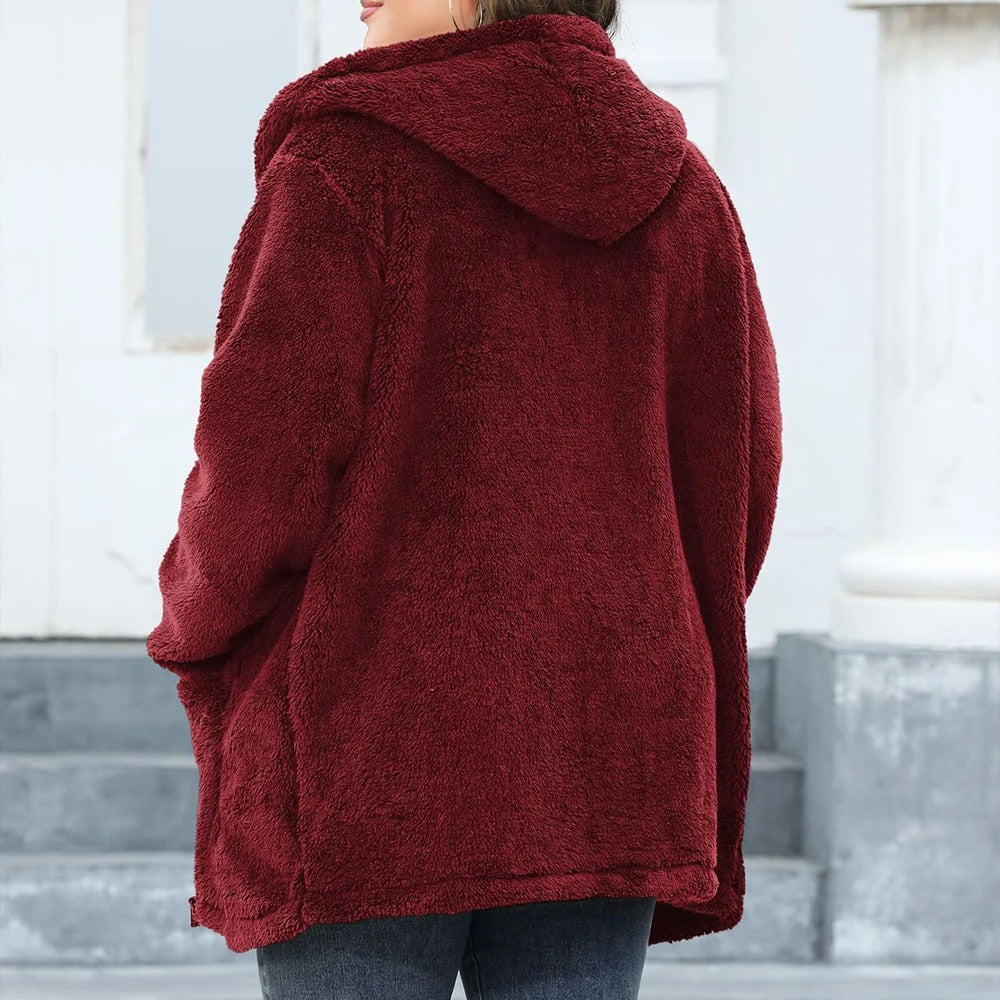 Manteau oversize à capuche