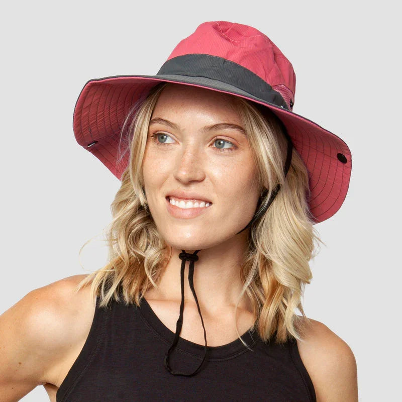 Chapeau de soleil pliable avec protection UV