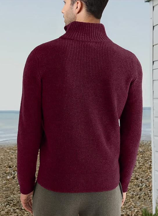 Pull à fermeture éclair élégante pour les hommes